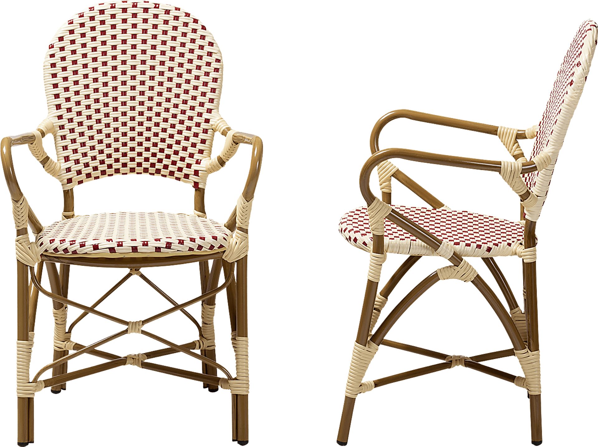 Fossi Pink Arm Chair, Set of 2 - Image 3