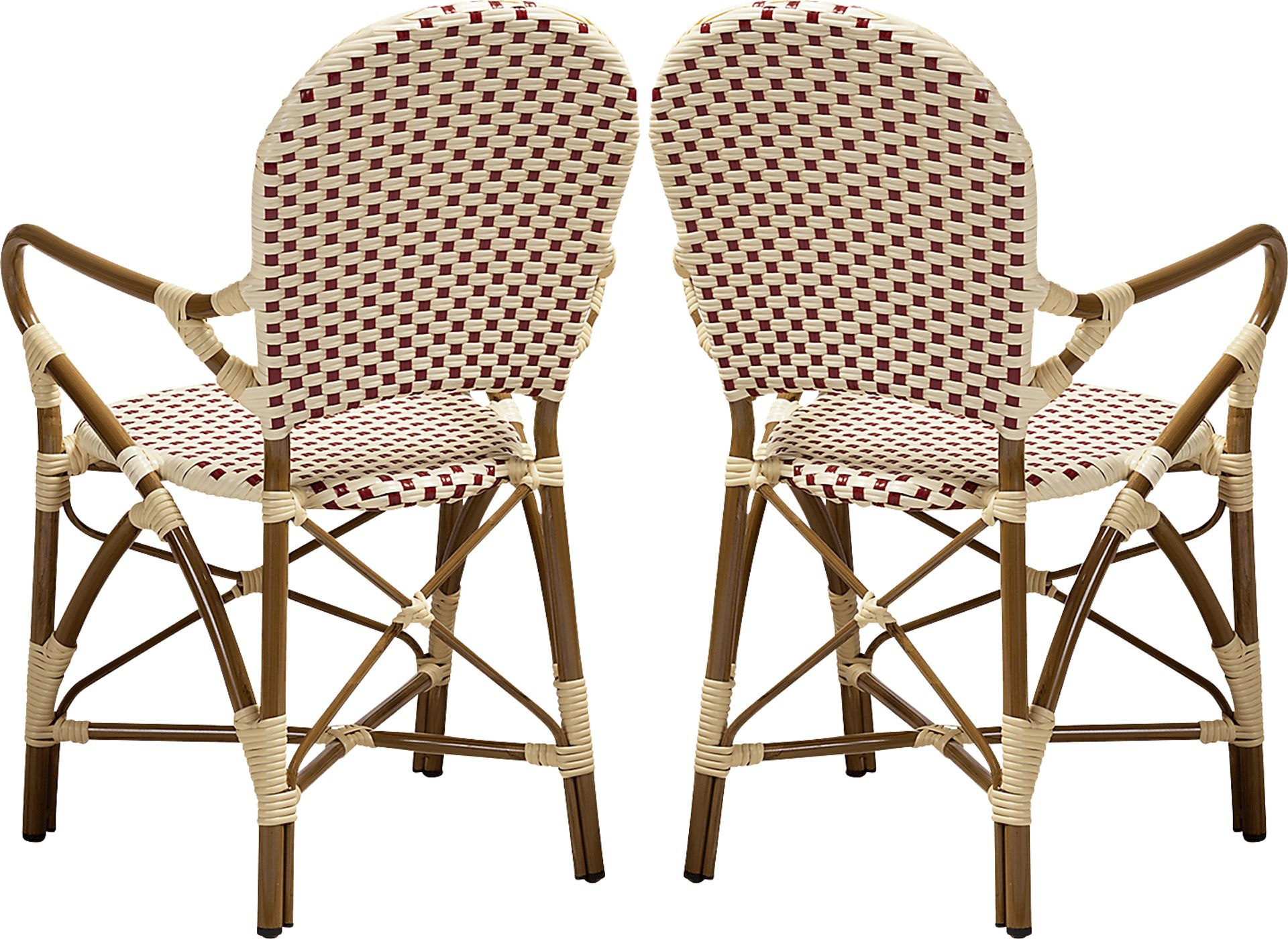 Fossi Pink Arm Chair, Set of 2 - Image 5