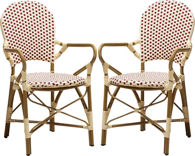 Fossi Pink Arm Chair, Set of 2 - Thumbnail - Image 1