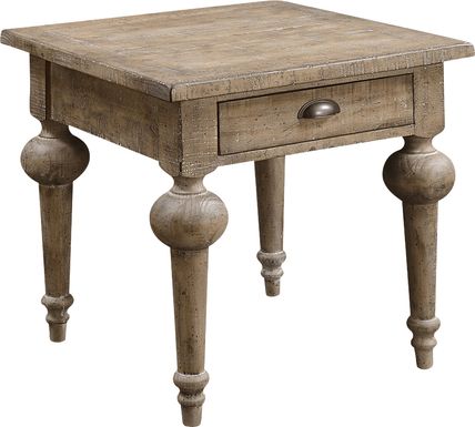 Foubert Taupe End Table