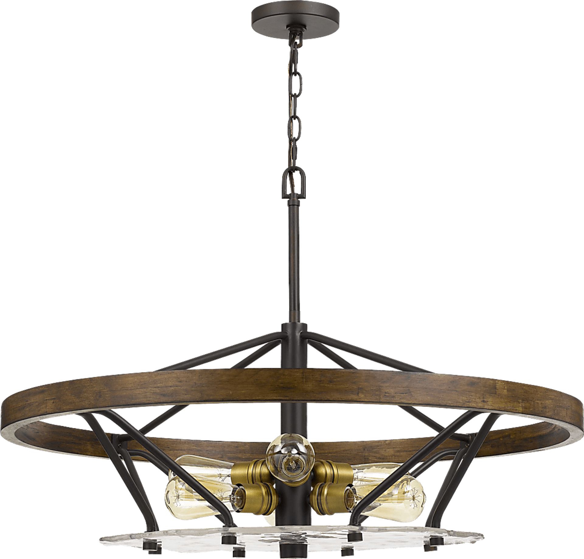 Fountain Village Bronze Chandelier - Image 1