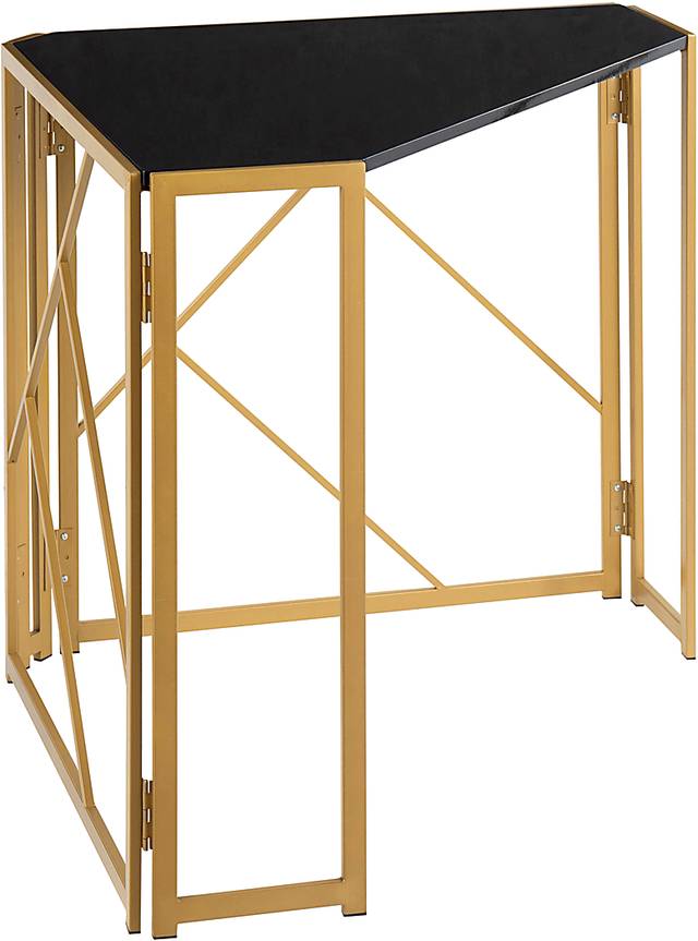 Fourche Black Corner Desk - Thumbnail - Image 2