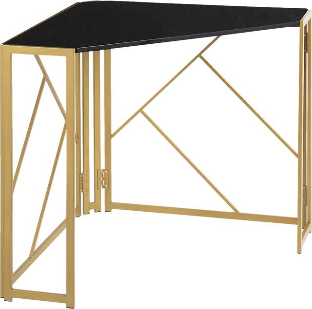 Fourche Black Corner Desk - Thumbnail - Image 1
