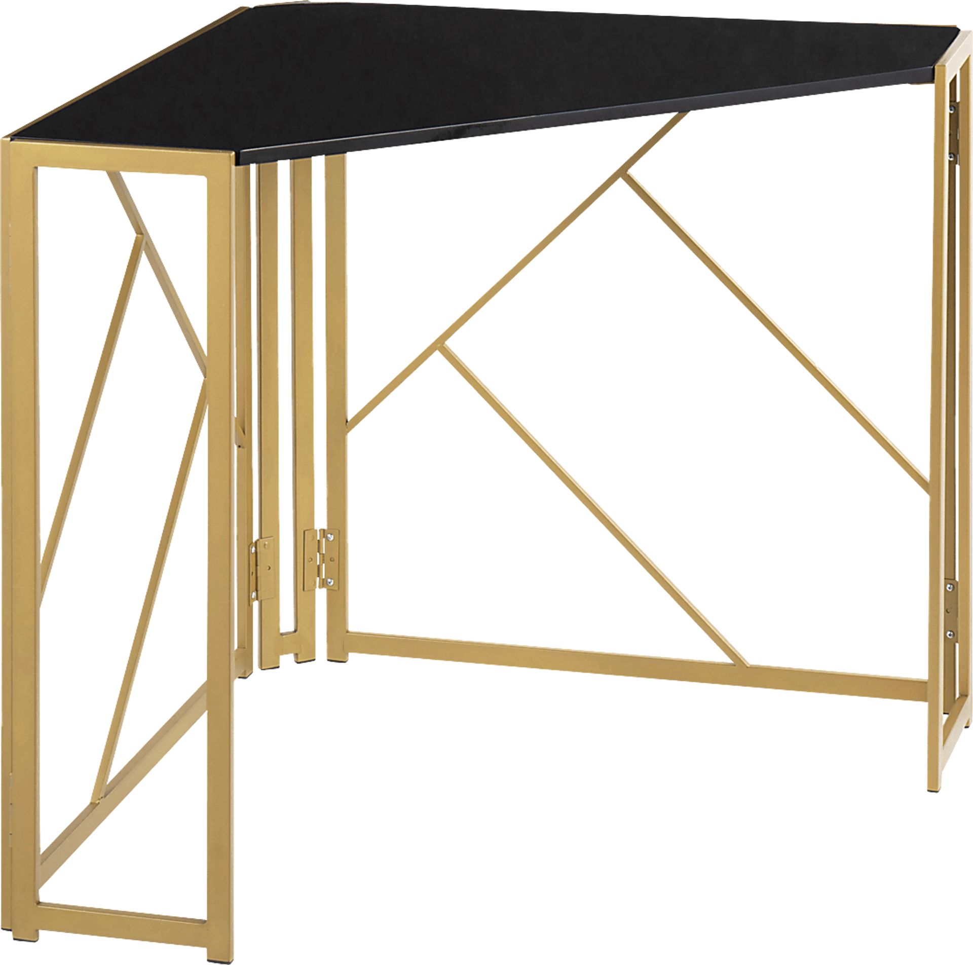 Fourche Black Corner Desk - Image 1