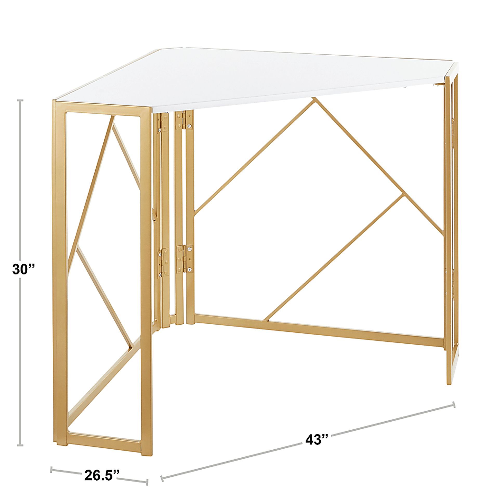 Fourche White Corner Desk - Image 8