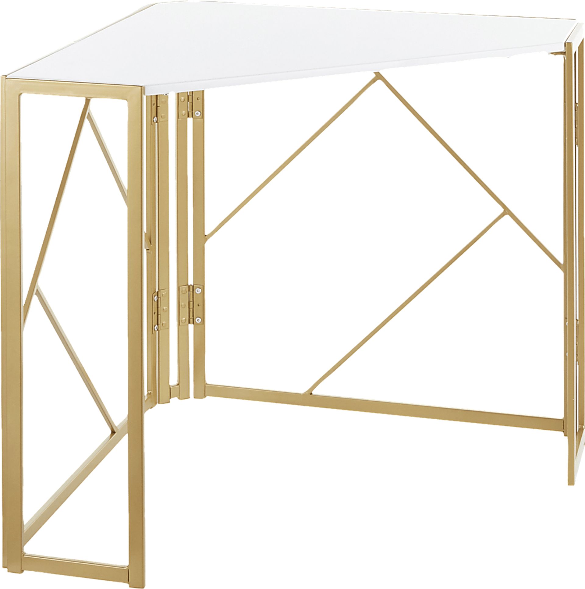 Fourche White Corner Desk - Image 1