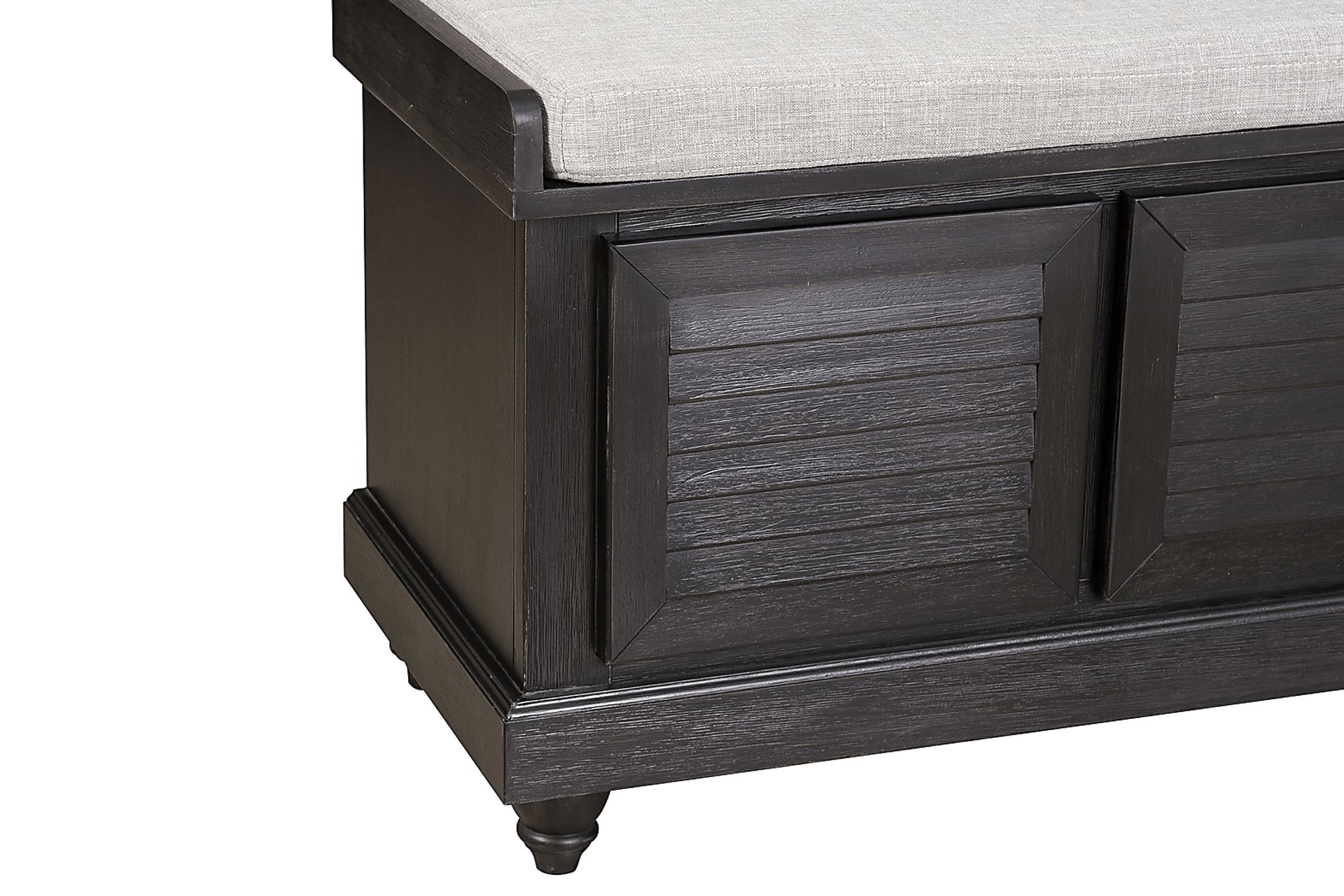 Fourwood Black Storage Bench - Image 2