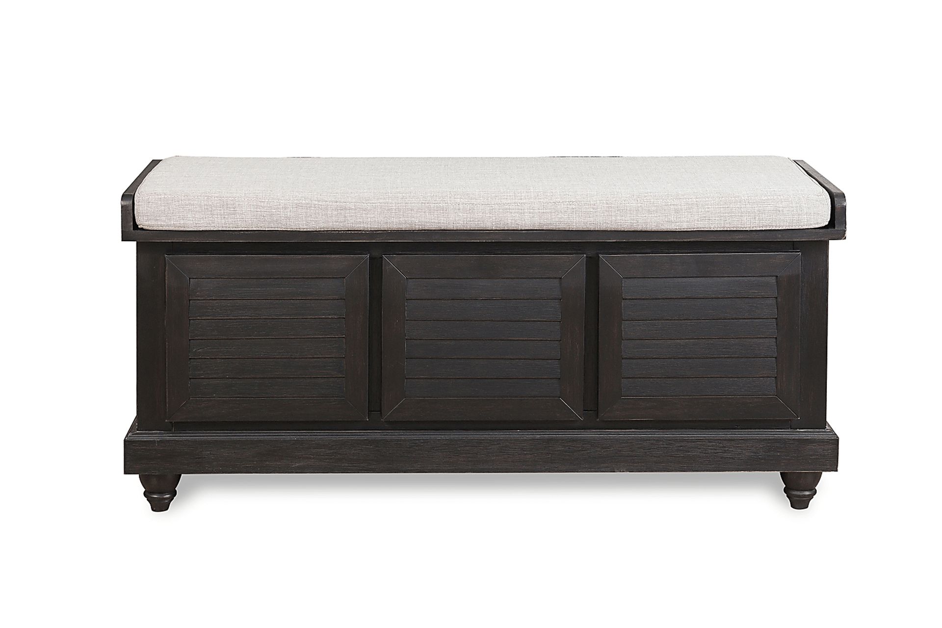 Fourwood Black Storage Bench - Image 4