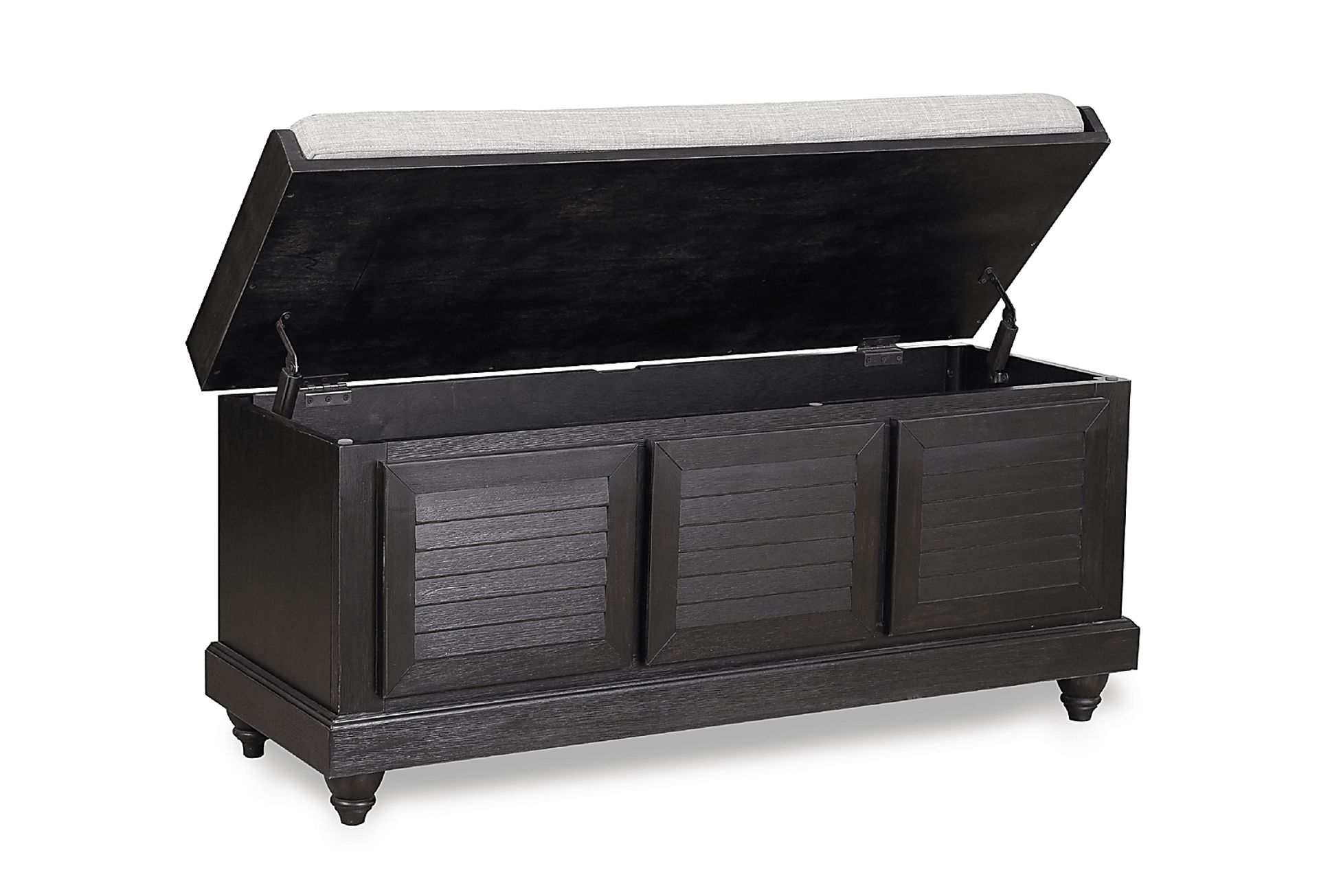 Fourwood Black Storage Bench - Image 6