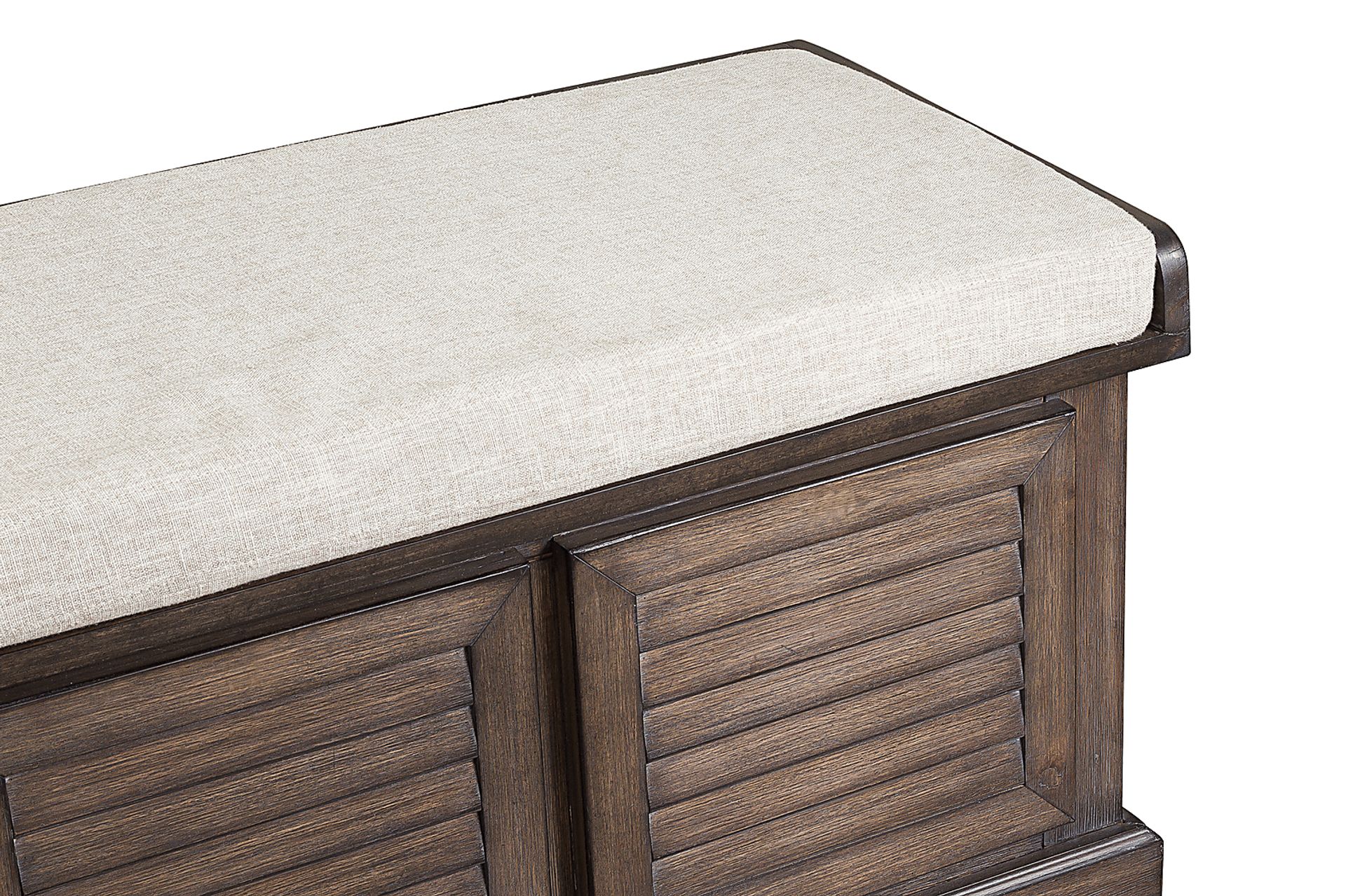 Fourwood Brown Storage Bench - Image 3