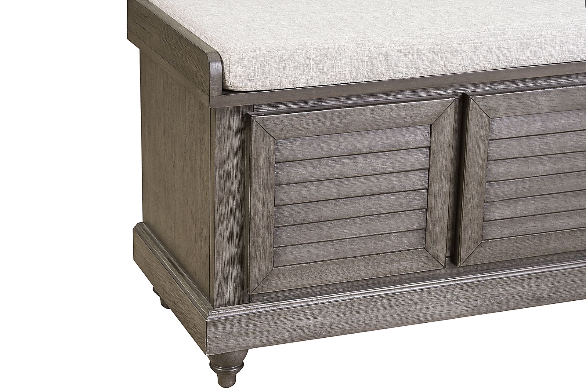 Fourwood Gray Storage Bench - Image 2