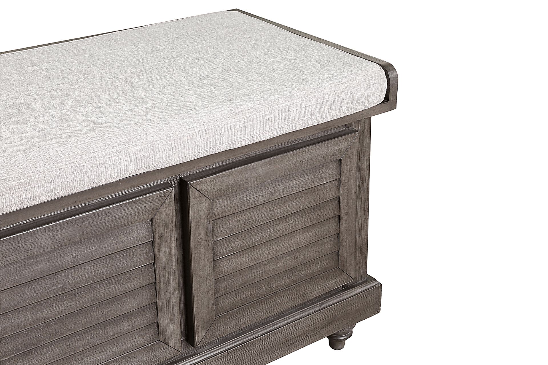 Fourwood Gray Storage Bench - Image 3