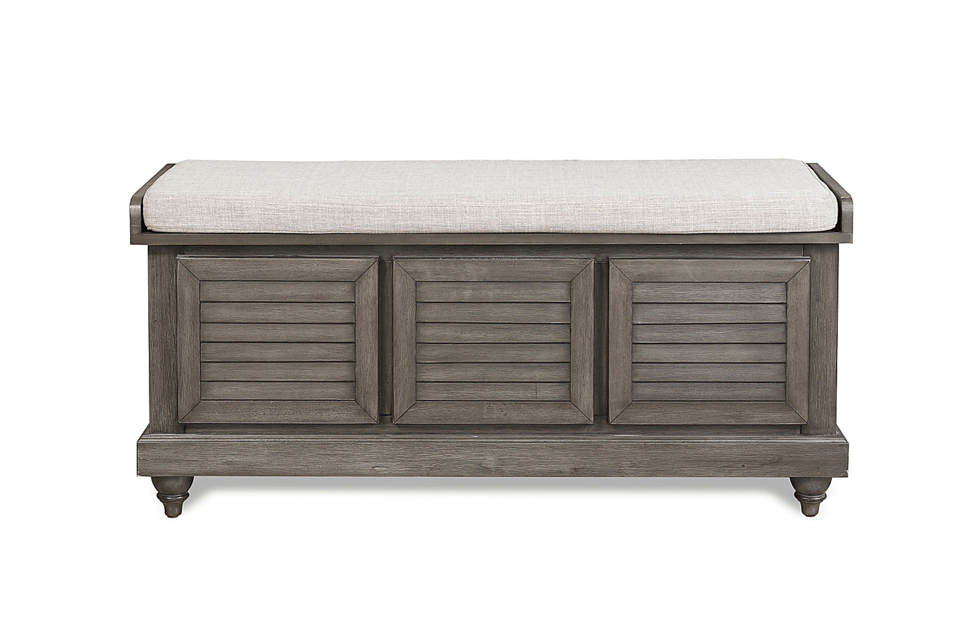 Fourwood Gray Storage Bench - Image 4