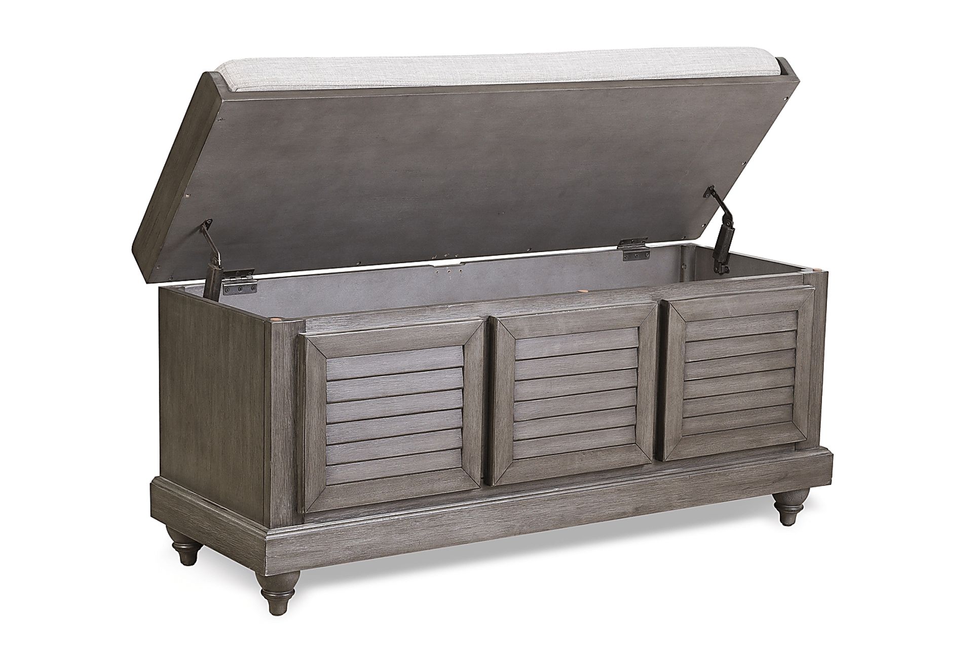 Fourwood Gray Storage Bench - Image 6
