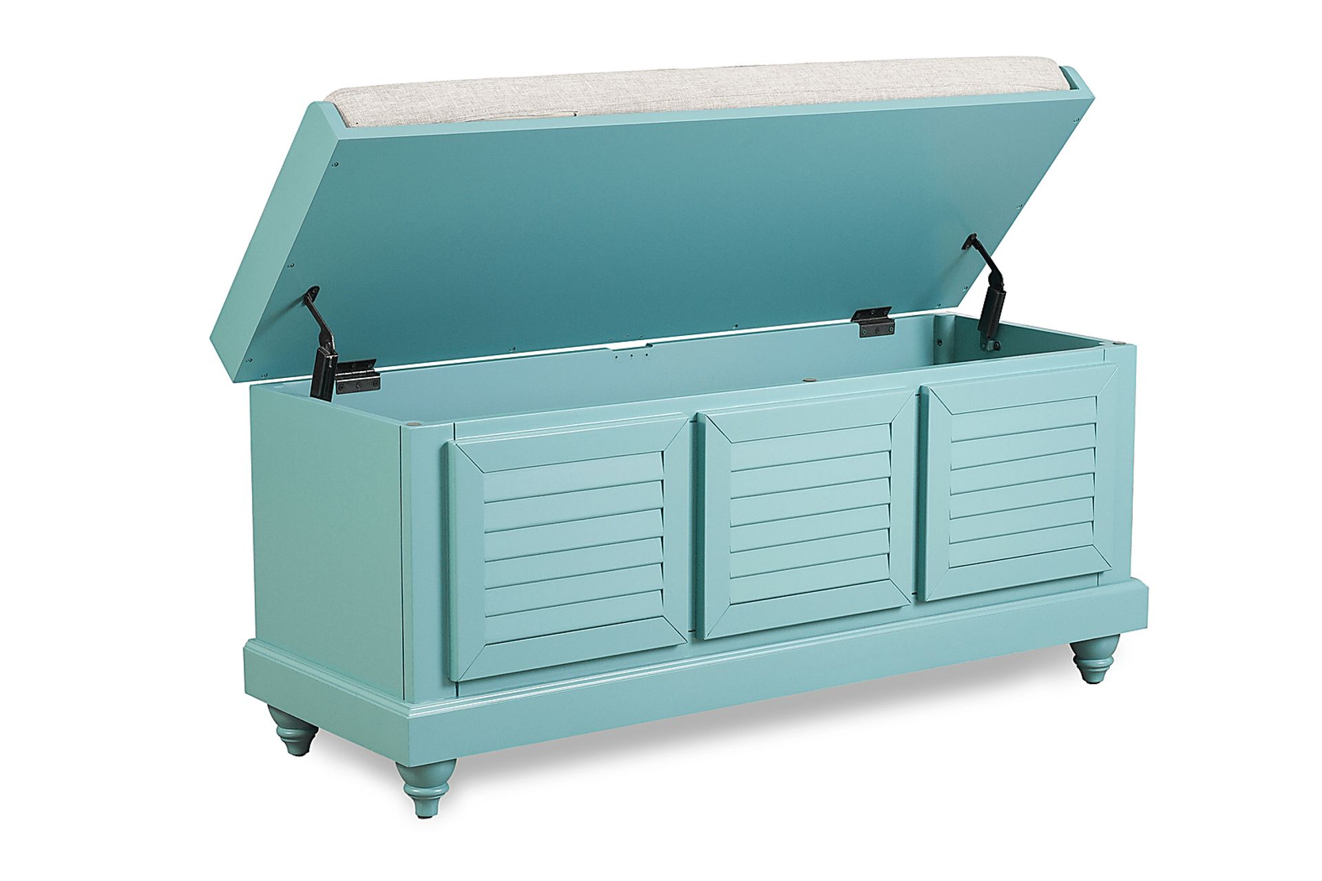 Fourwood Teal Storage Bench - Image 6