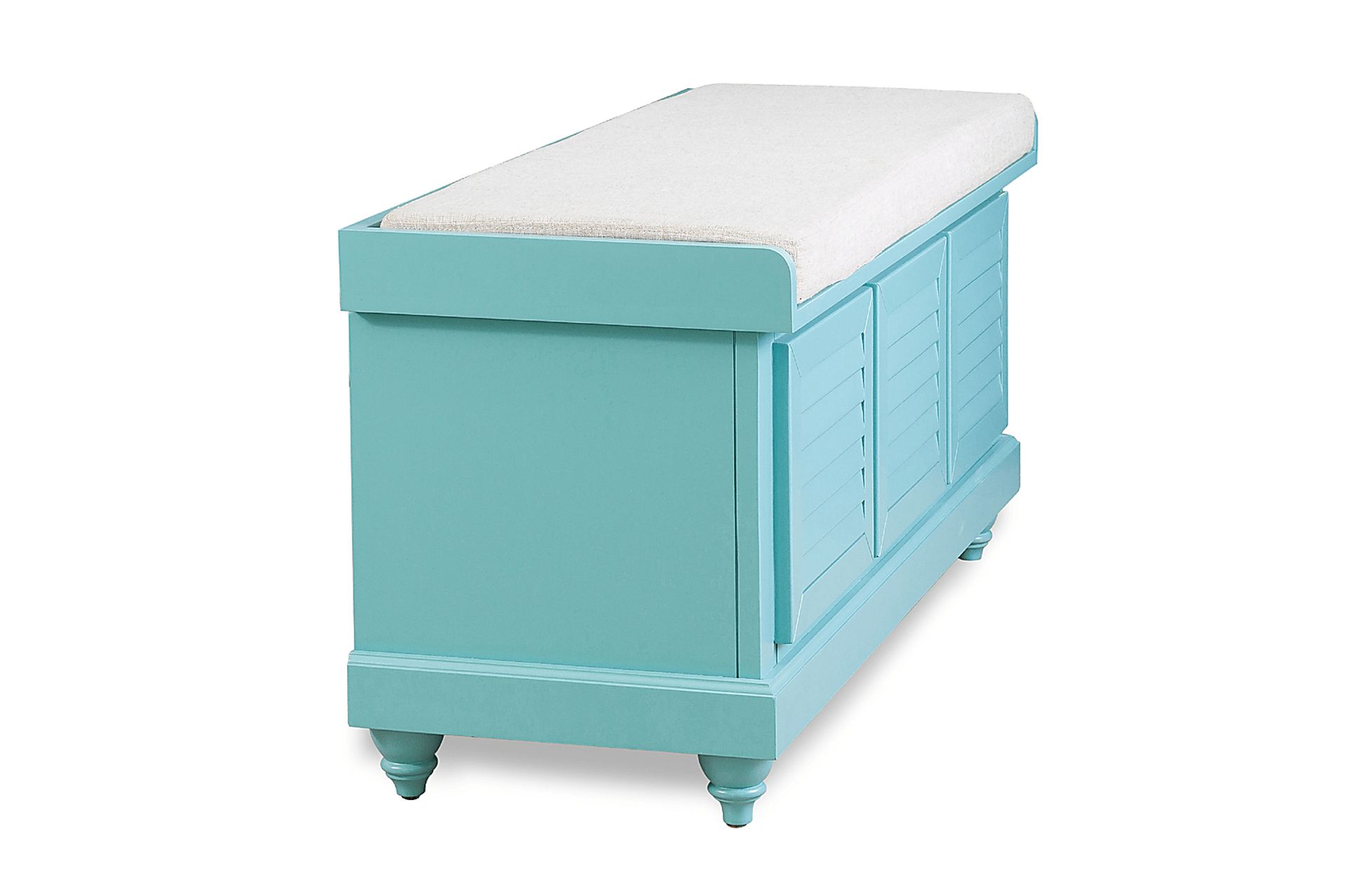 Fourwood Teal Storage Bench - Image 7
