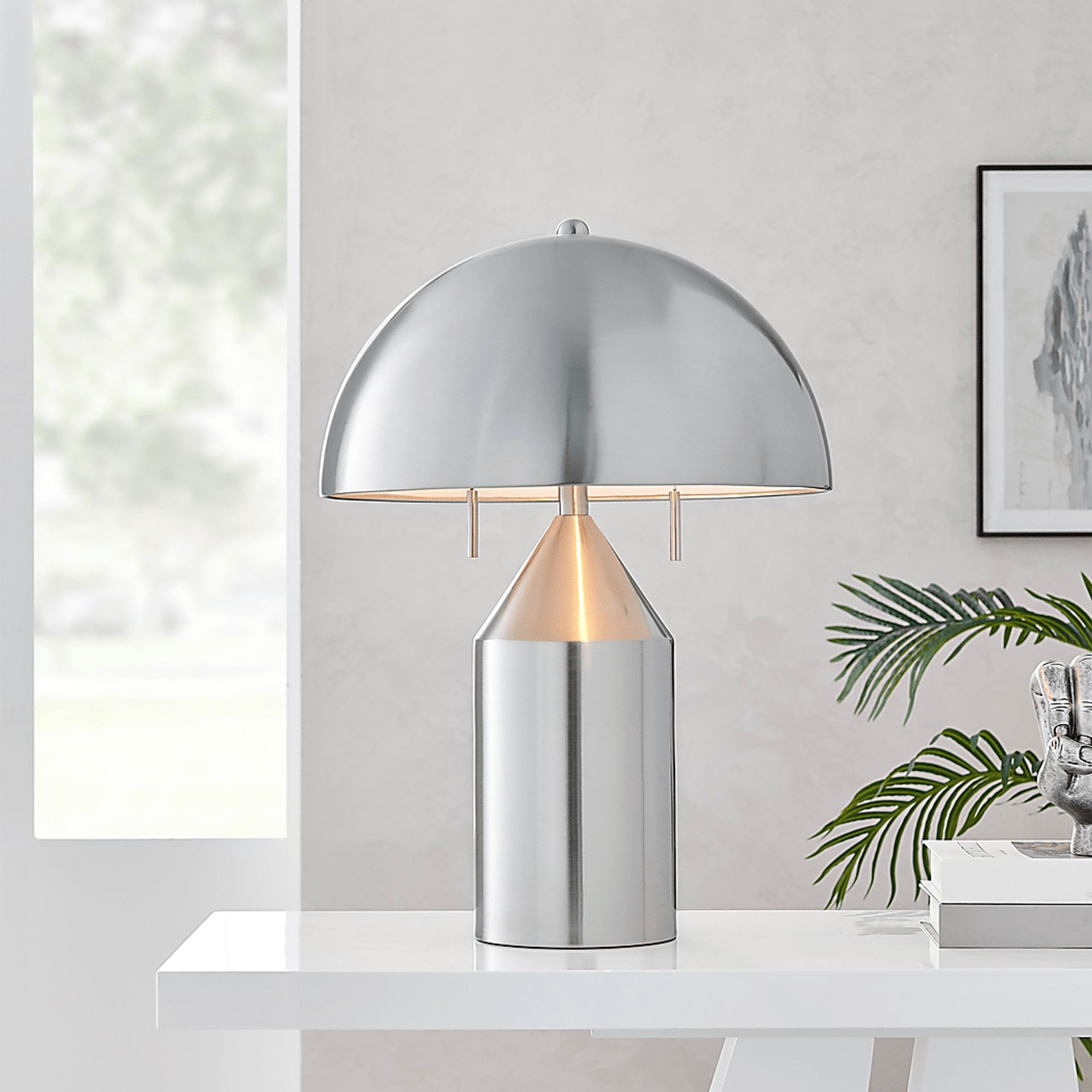 Fowler Bend Nickel Lamp - Image 2