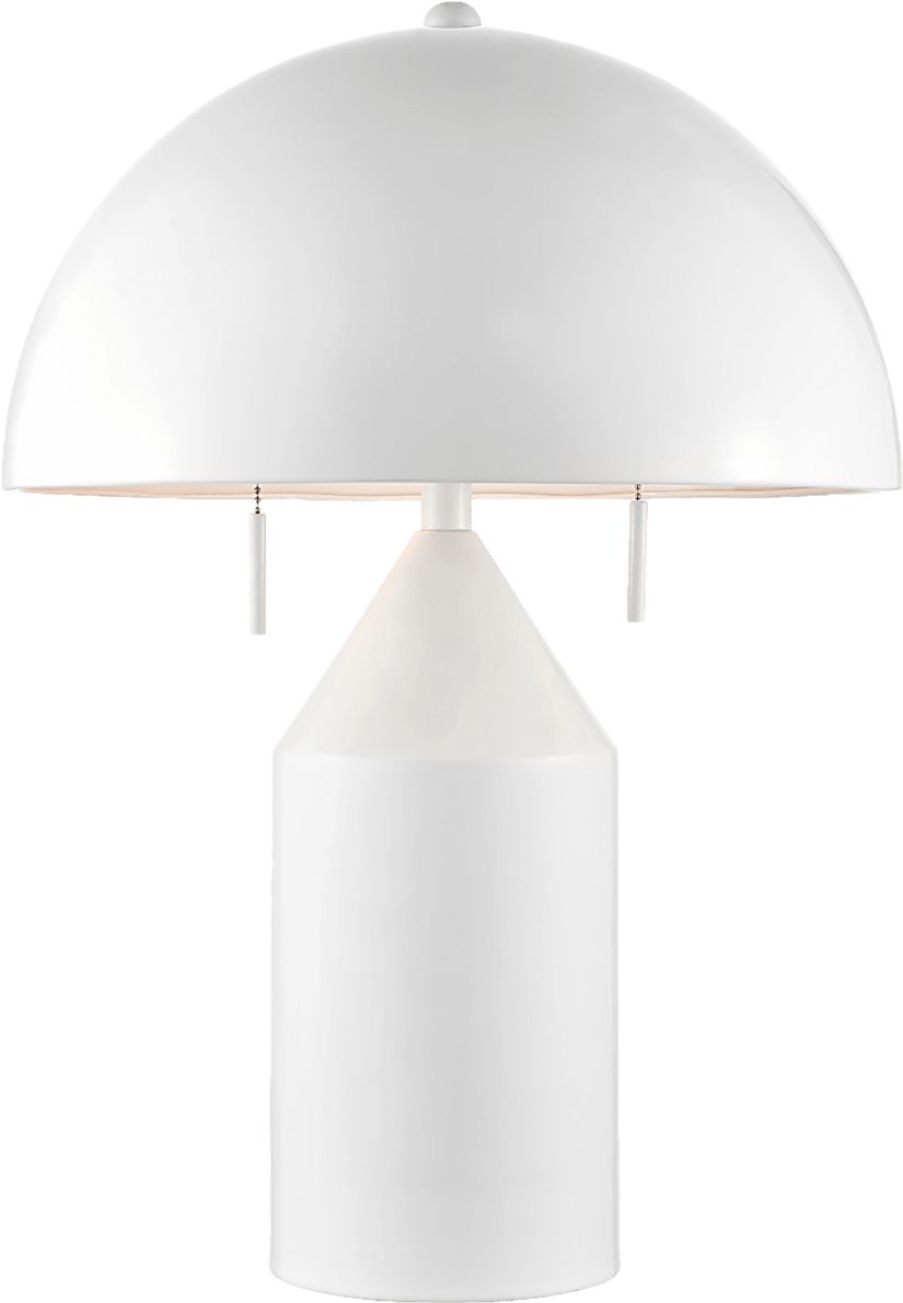 Fowler Bend White Lamp