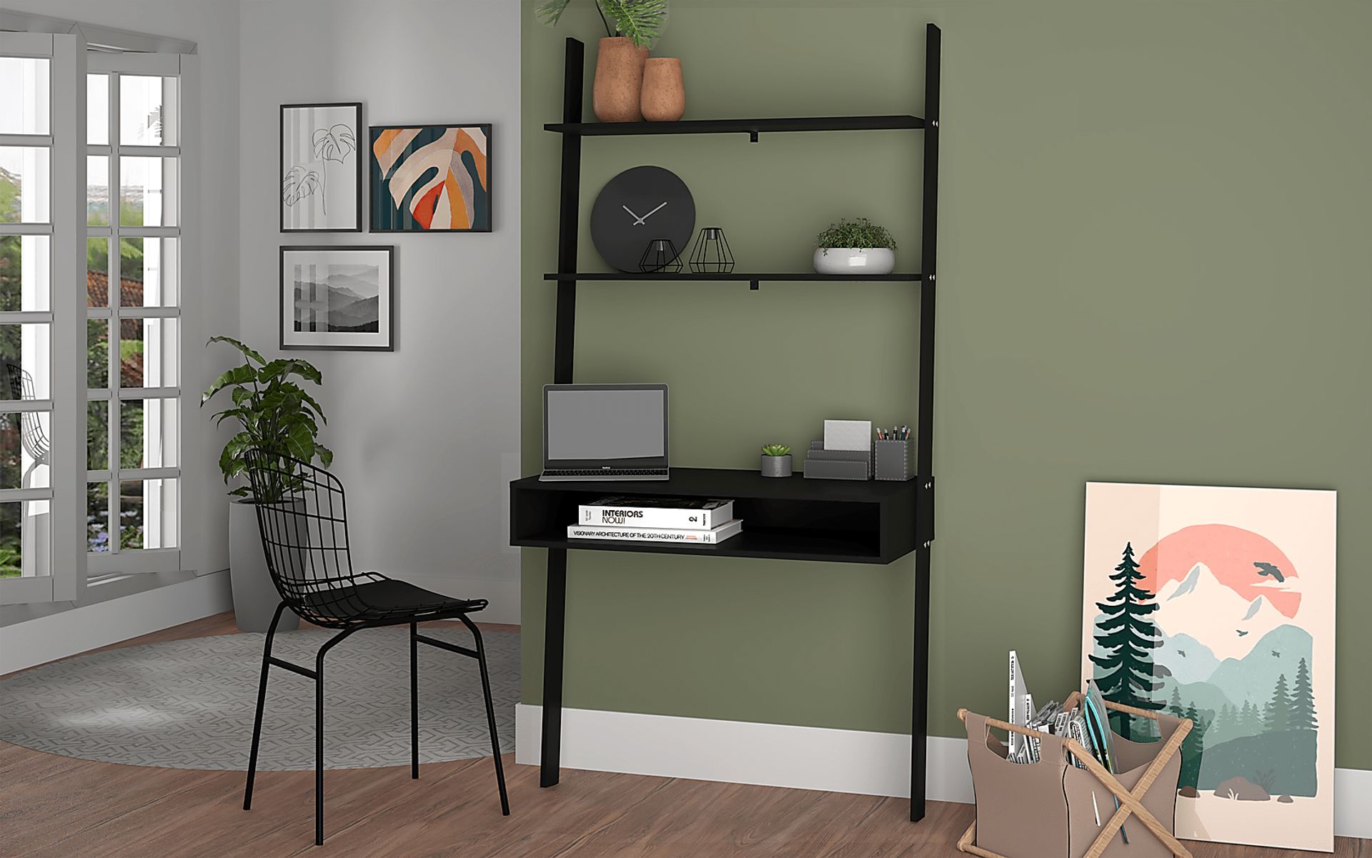Fox Park Black Desk - Image 7