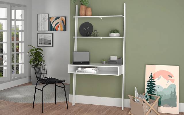 Fox Park White Desk - Thumbnail - Image 7