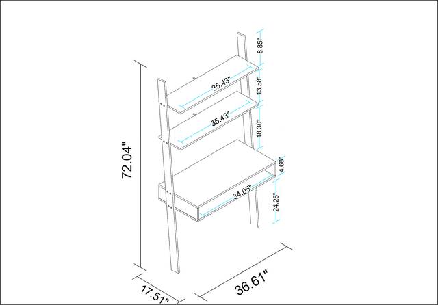 Fox Park White Desk - Thumbnail - Image 8