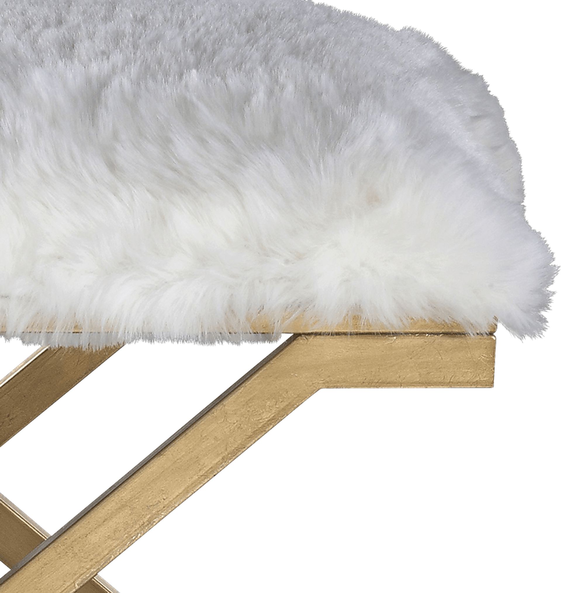 Foxall White Accent Bench - Image 2