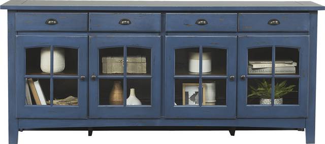 Foxborough Blue 80 in. Console - Thumbnail - Image 3