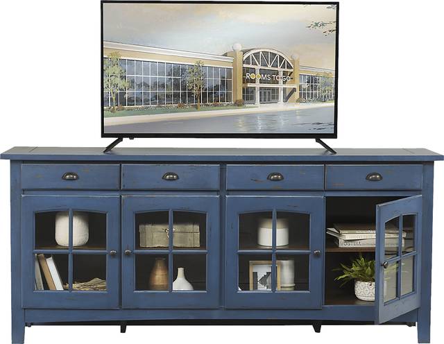 Foxborough Blue 80 in. Console - Thumbnail - Image 2