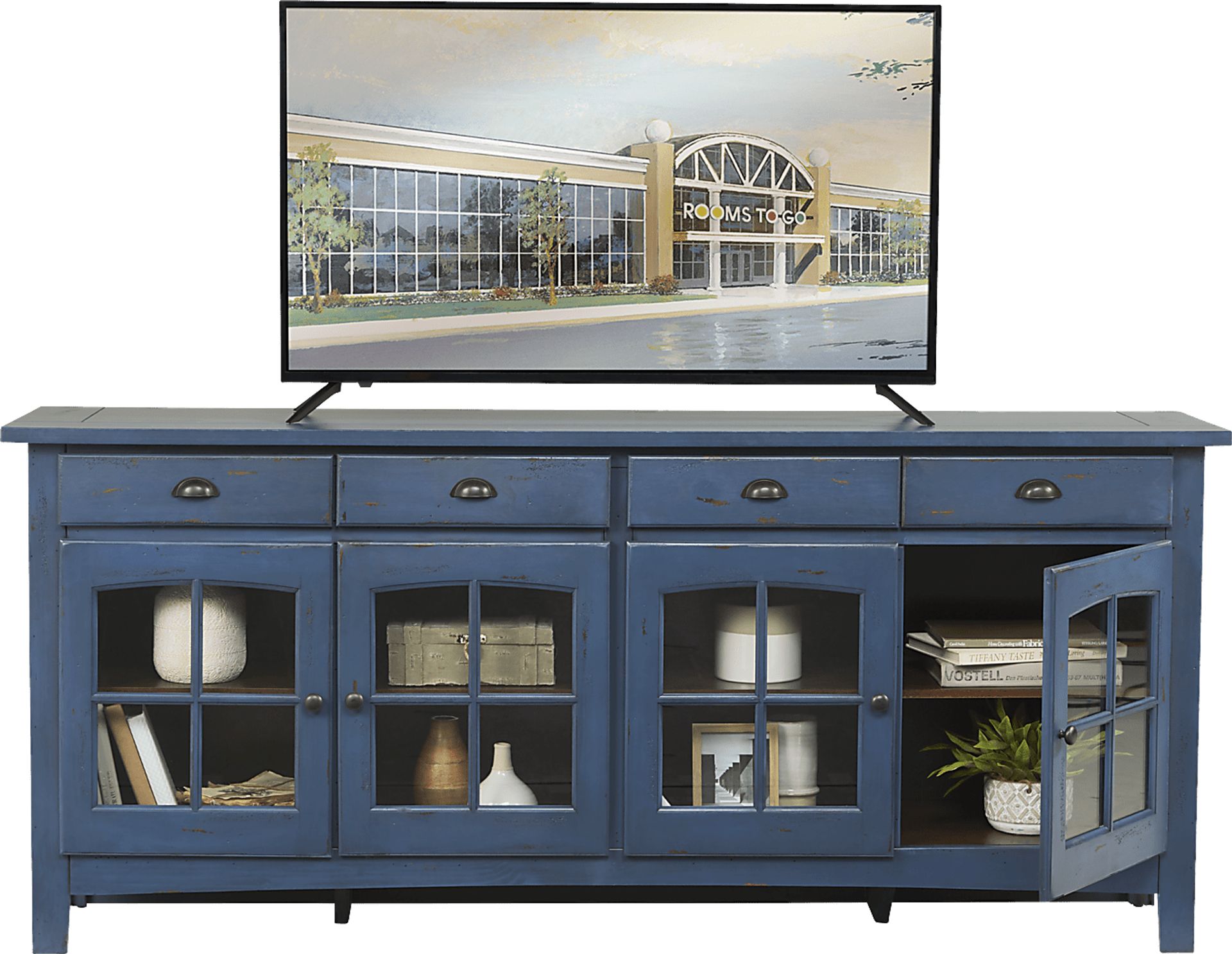 Foxborough Blue 80 in. Console - Image 2