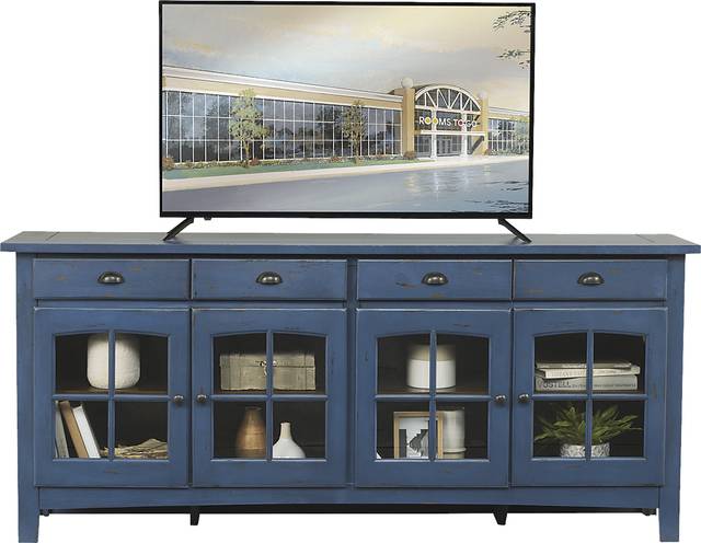 Foxborough Blue 80 in. Console - Thumbnail - Image 1