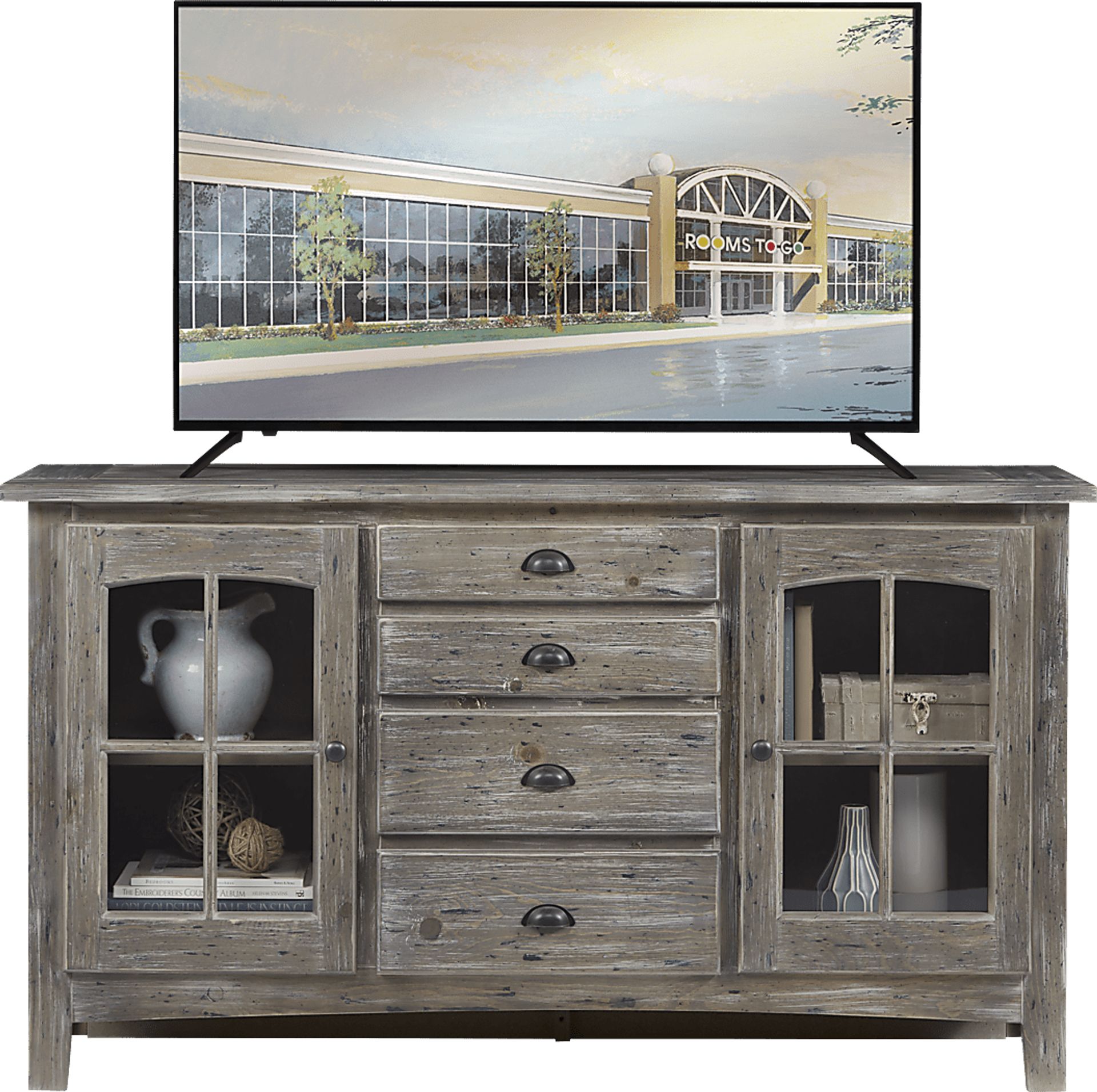 Foxborough Gray 62.5 in. Console - Image 1