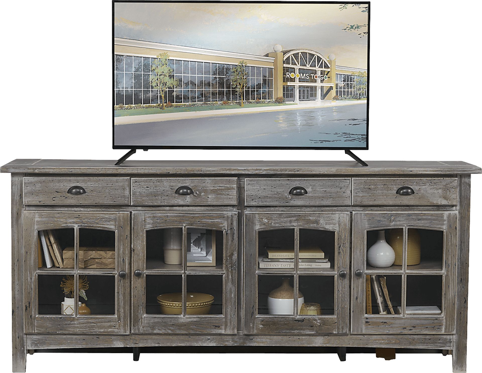 Foxborough Gray 80 in. Console - Image 1