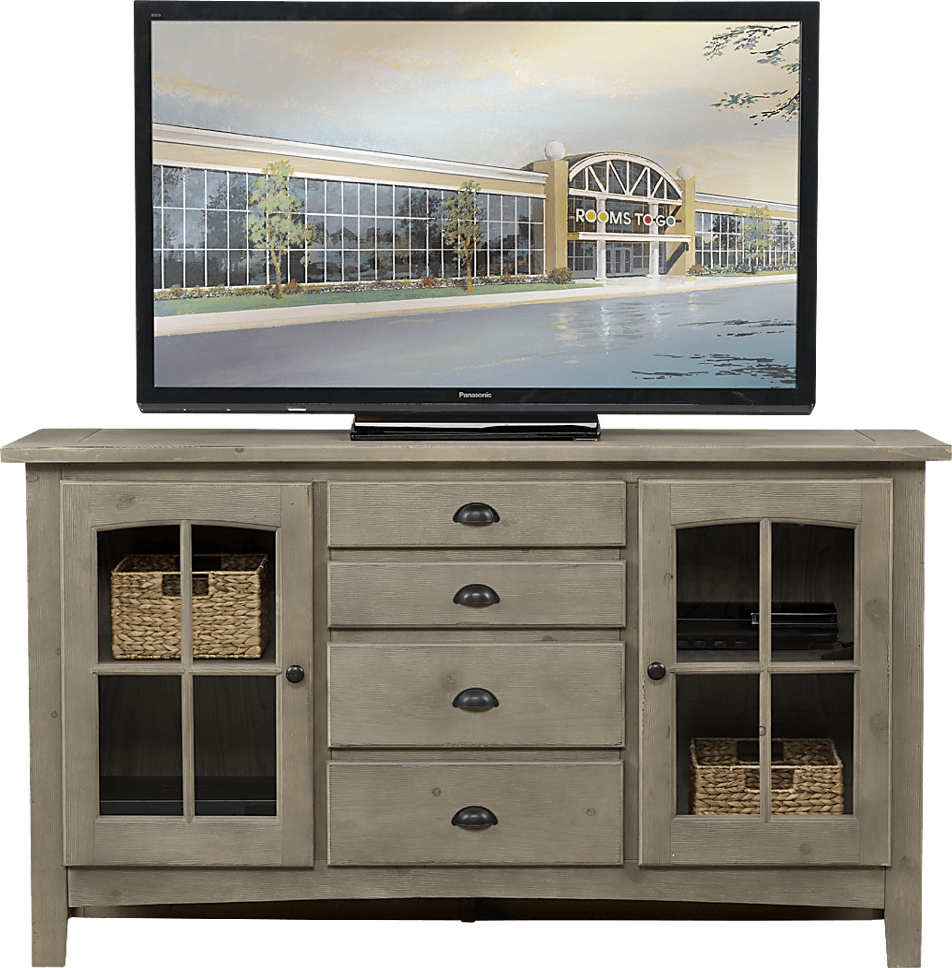 Foxborough Gray 62.5 in. Console - Image 1