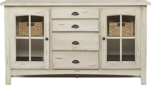Foxborough White 62.5 in. Console - Thumbnail - Image 3