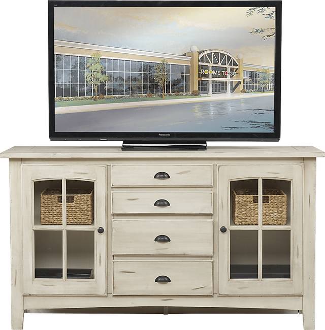 Foxborough White 62.5 in. Console - Thumbnail - Image 1
