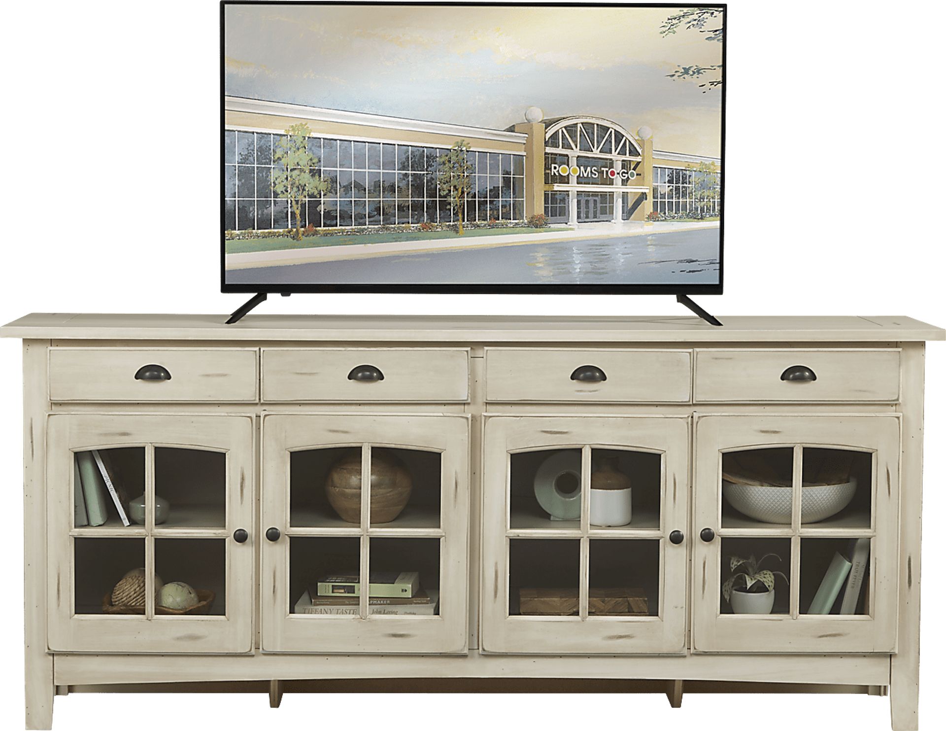 Foxborough White 80 in. Console - Image 1