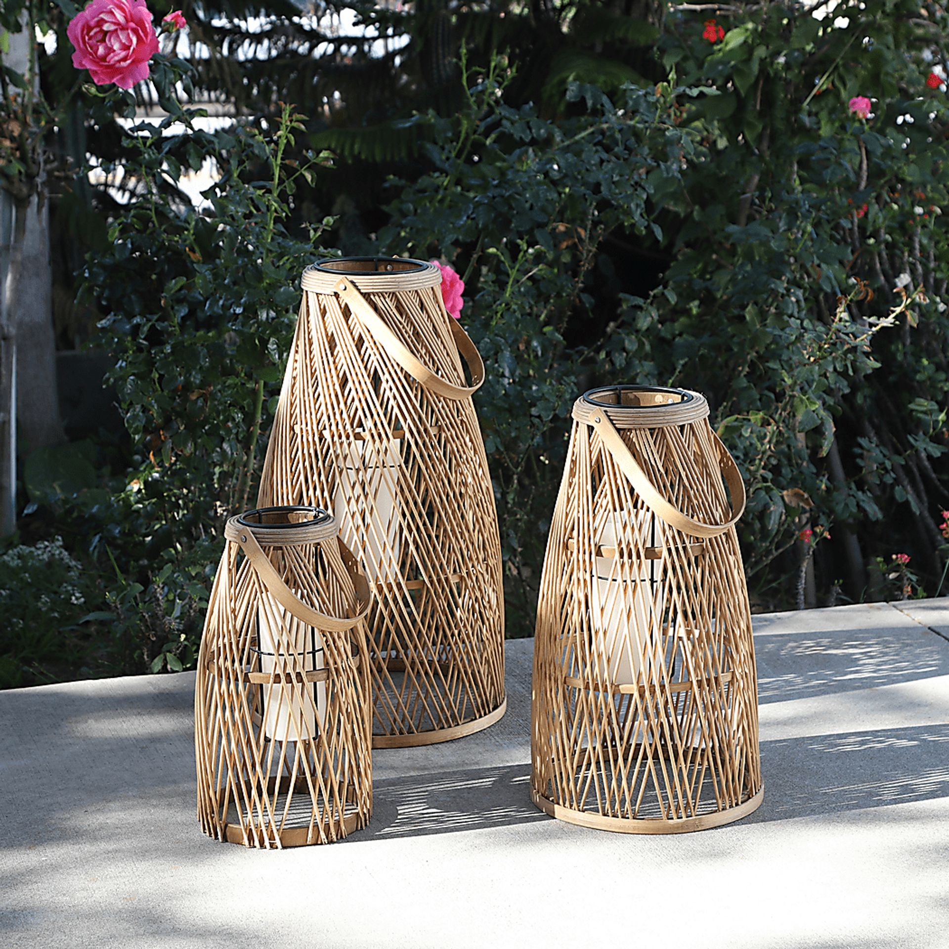 Foxdale Brown Lantern, Set of 3 - Image 2