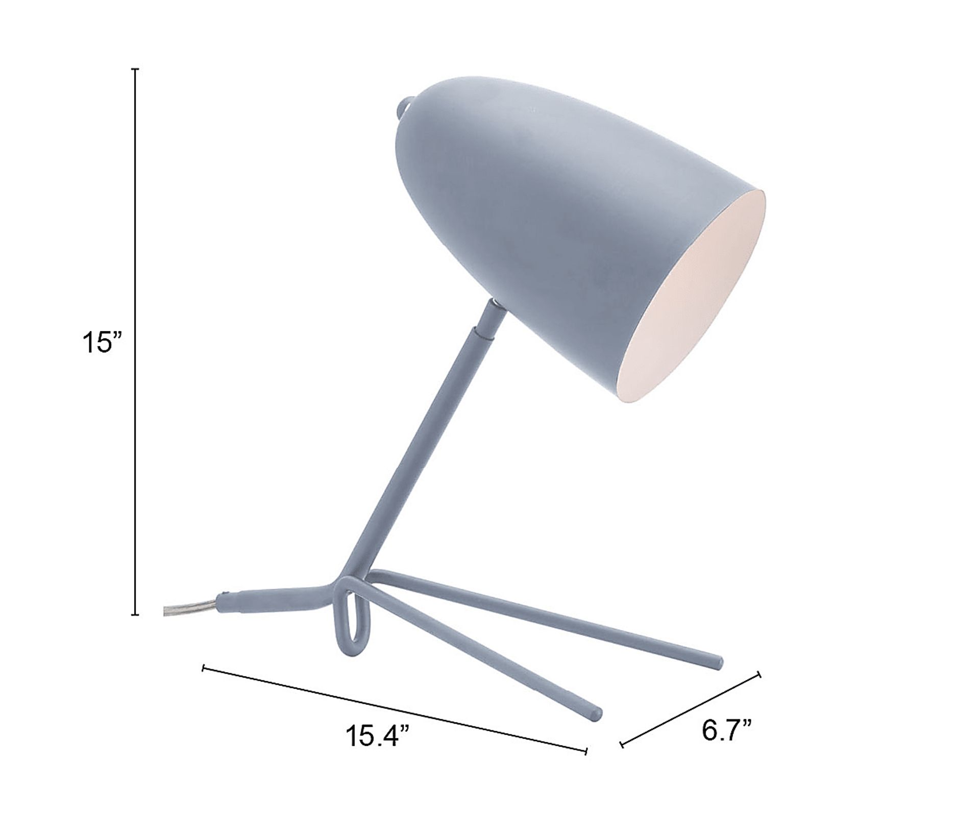 Foxhall Park Gray Lamp - Image 9