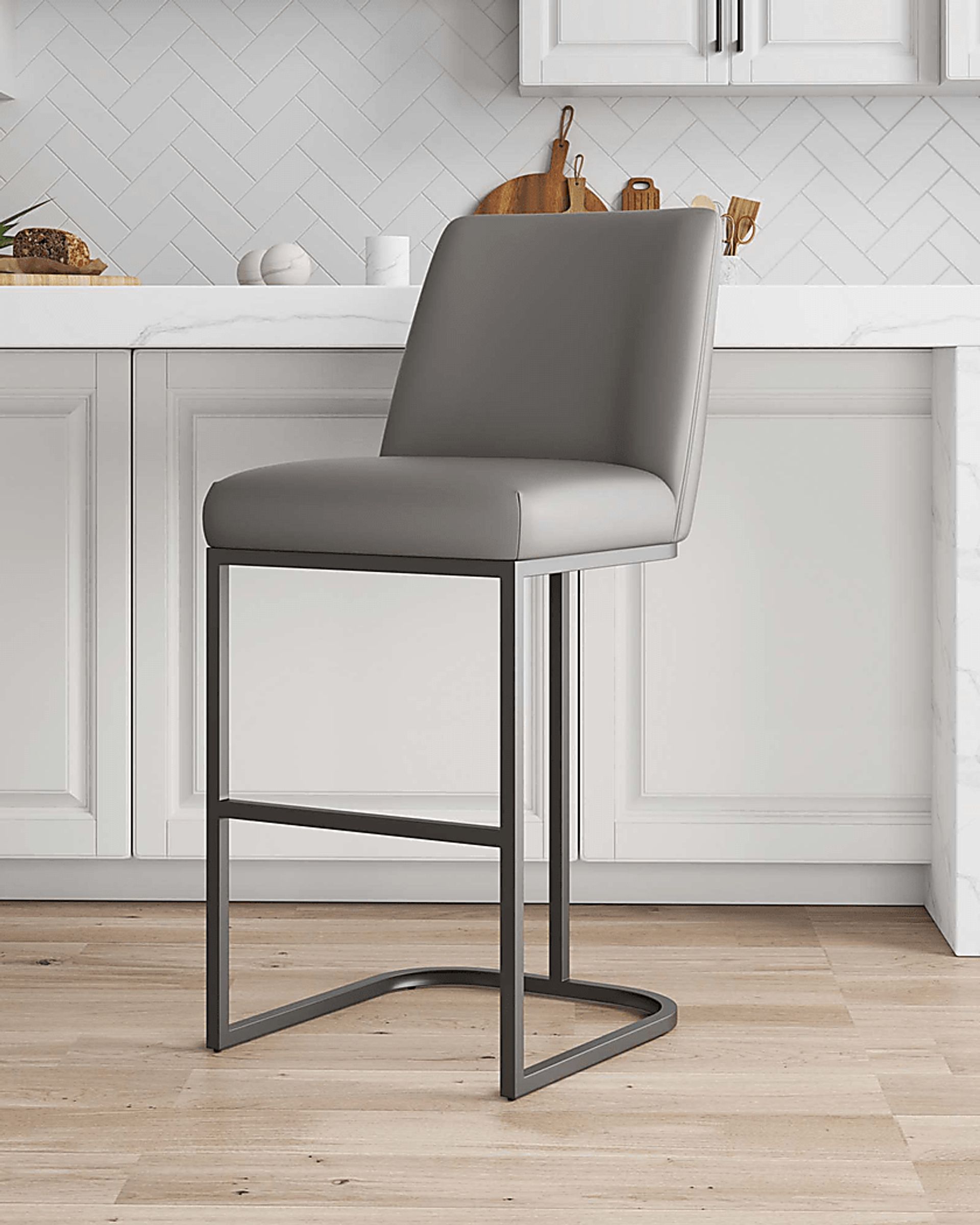 Foxiana Gray Barstool - Image 2