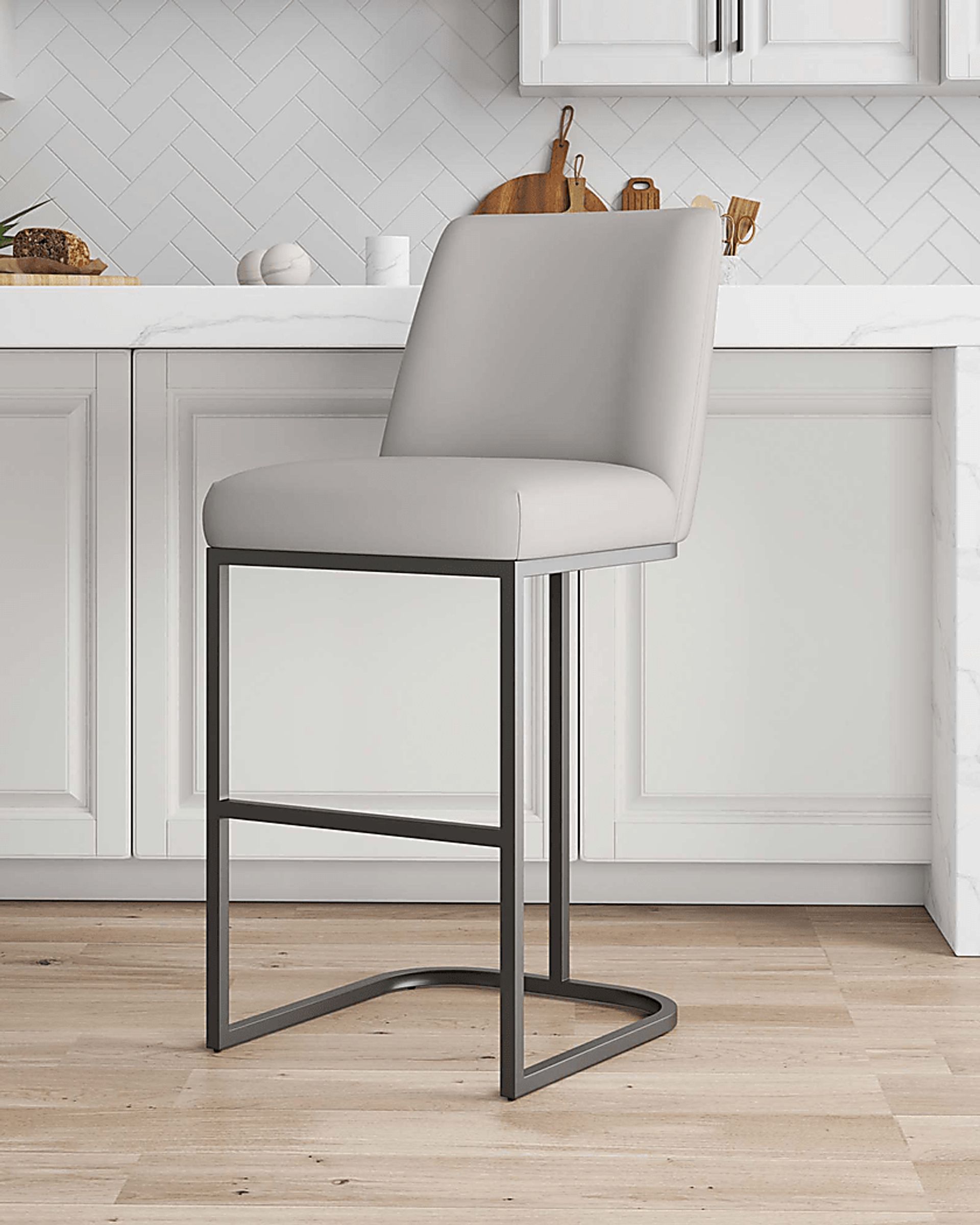 Foxiana Light Gray Barstool - Image 2