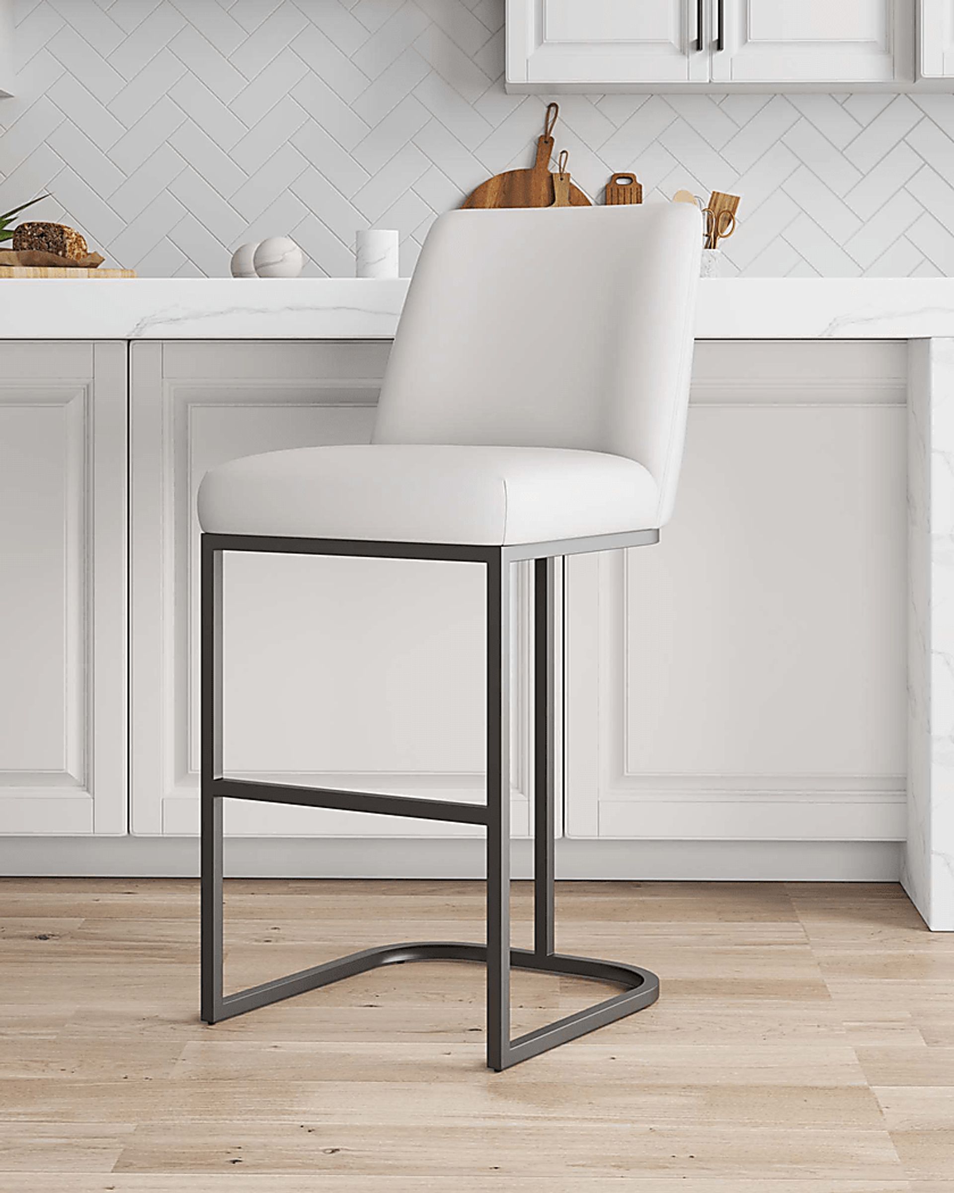 Foxiana White Barstool - Image 2