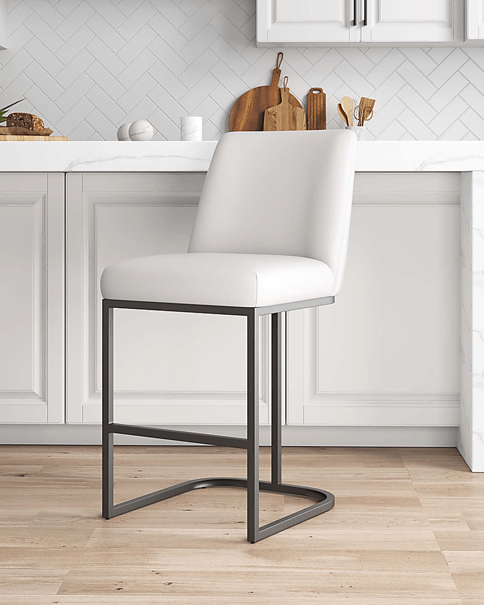 Foxiana White Counter Stool - Image 2