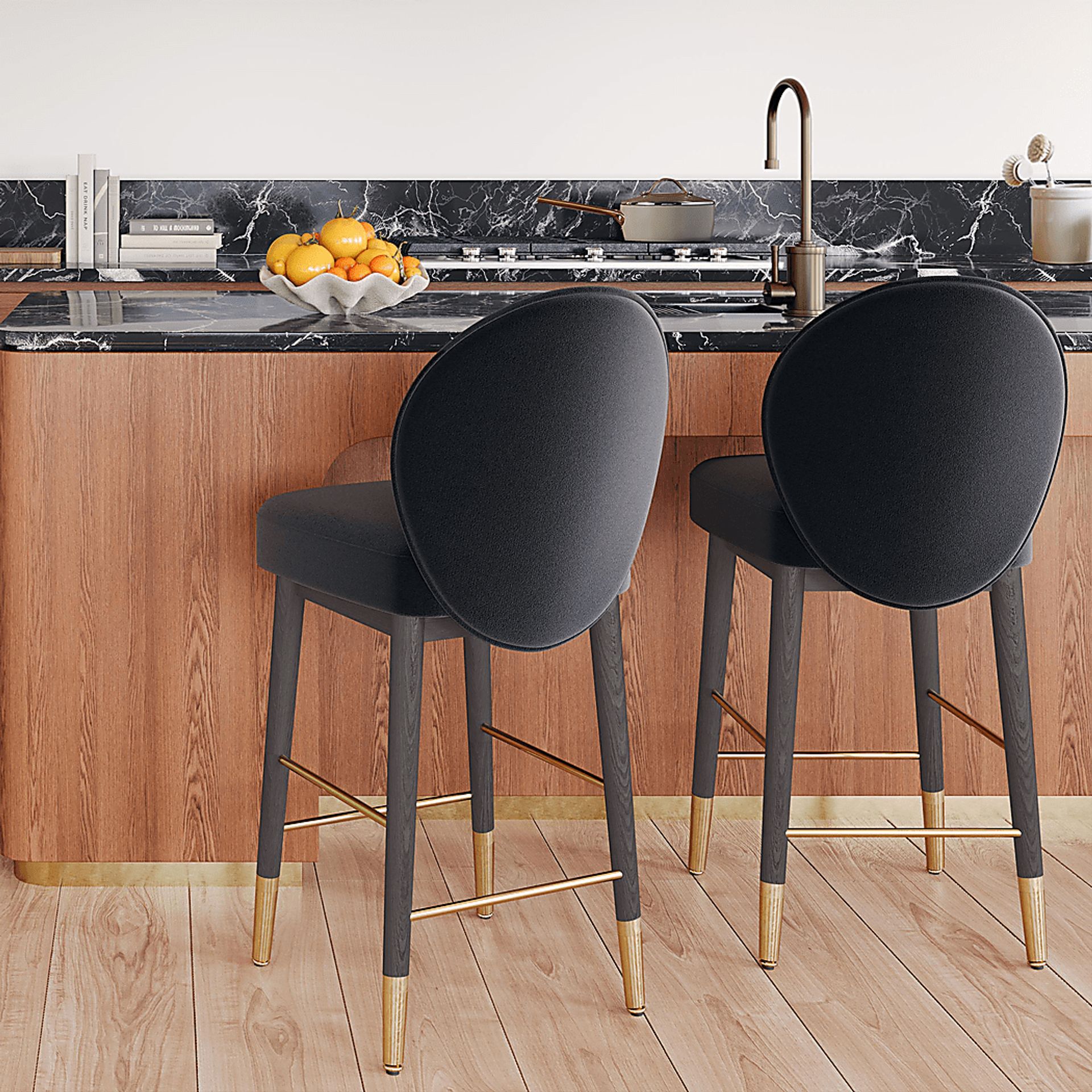 Foxlair Charcoal Barstool - Image 2