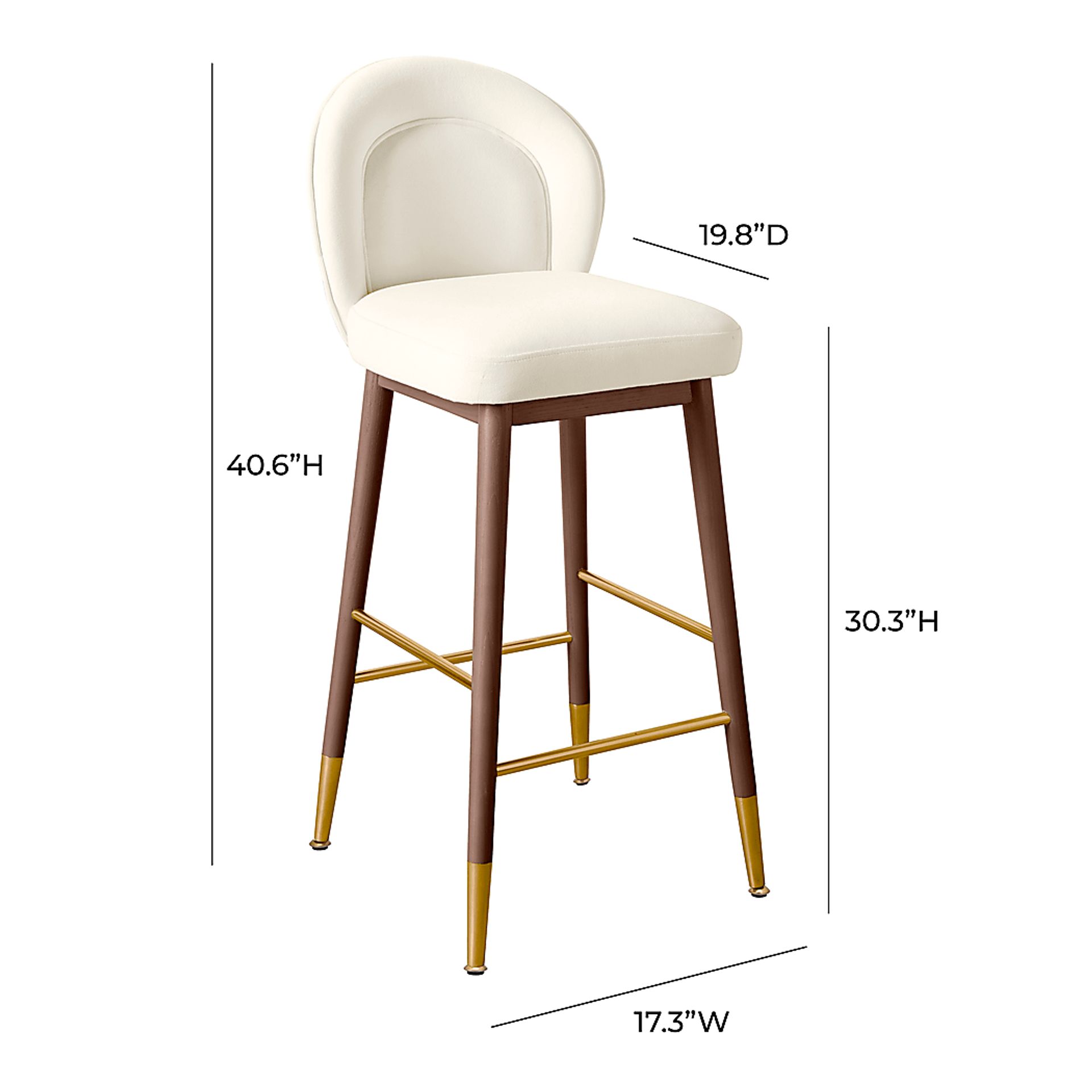 Foxlair Cream Barstool - Image 6
