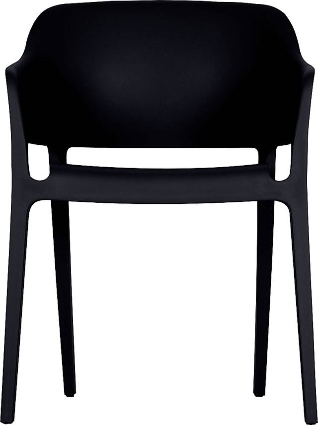 Fragancia Black Outdoor Dining Chair, Set of 2 - Thumbnail - Image 4