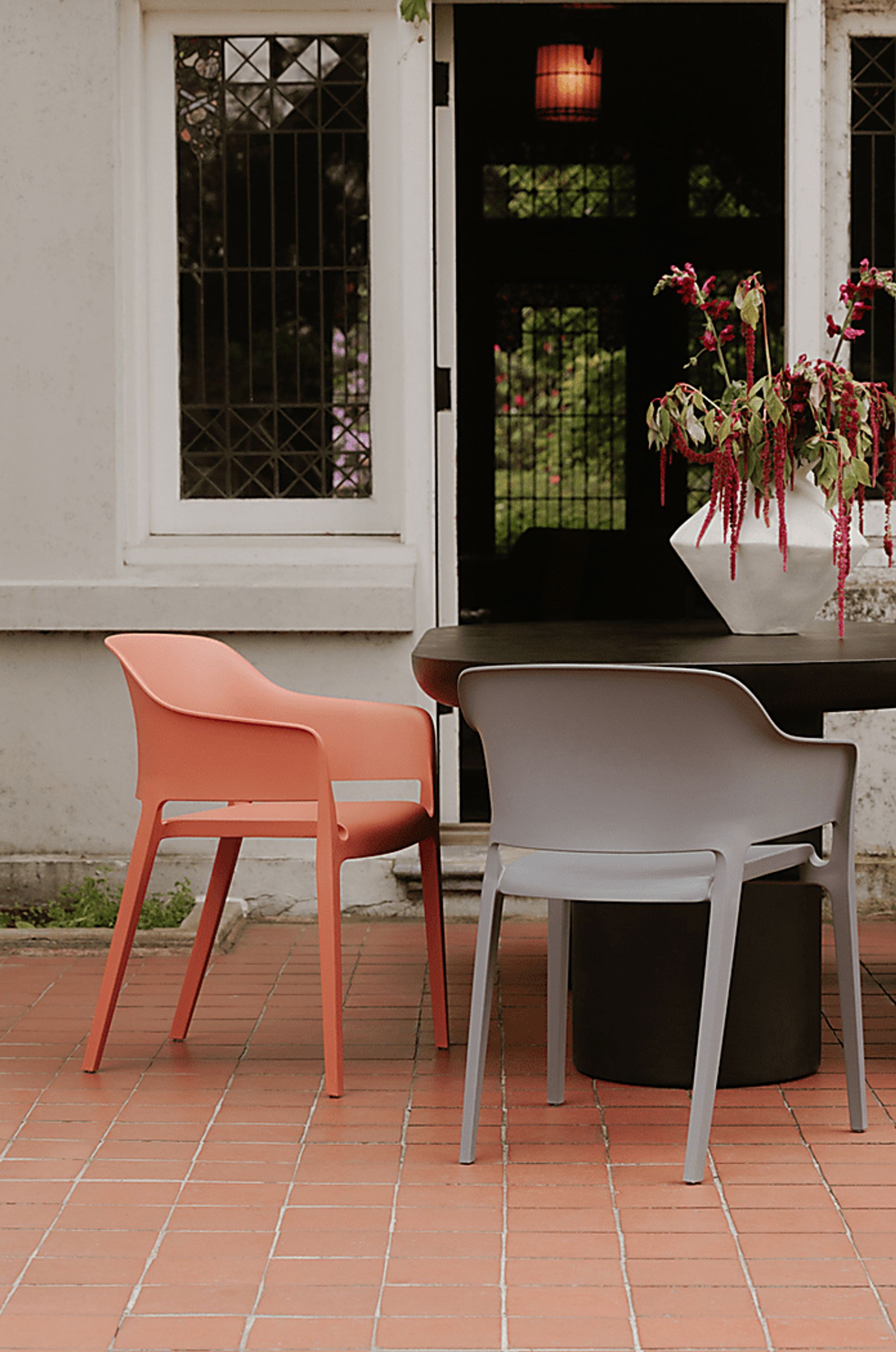 Fragancia Gray Outdoor Dining Chair, Set of 2 - Image 2