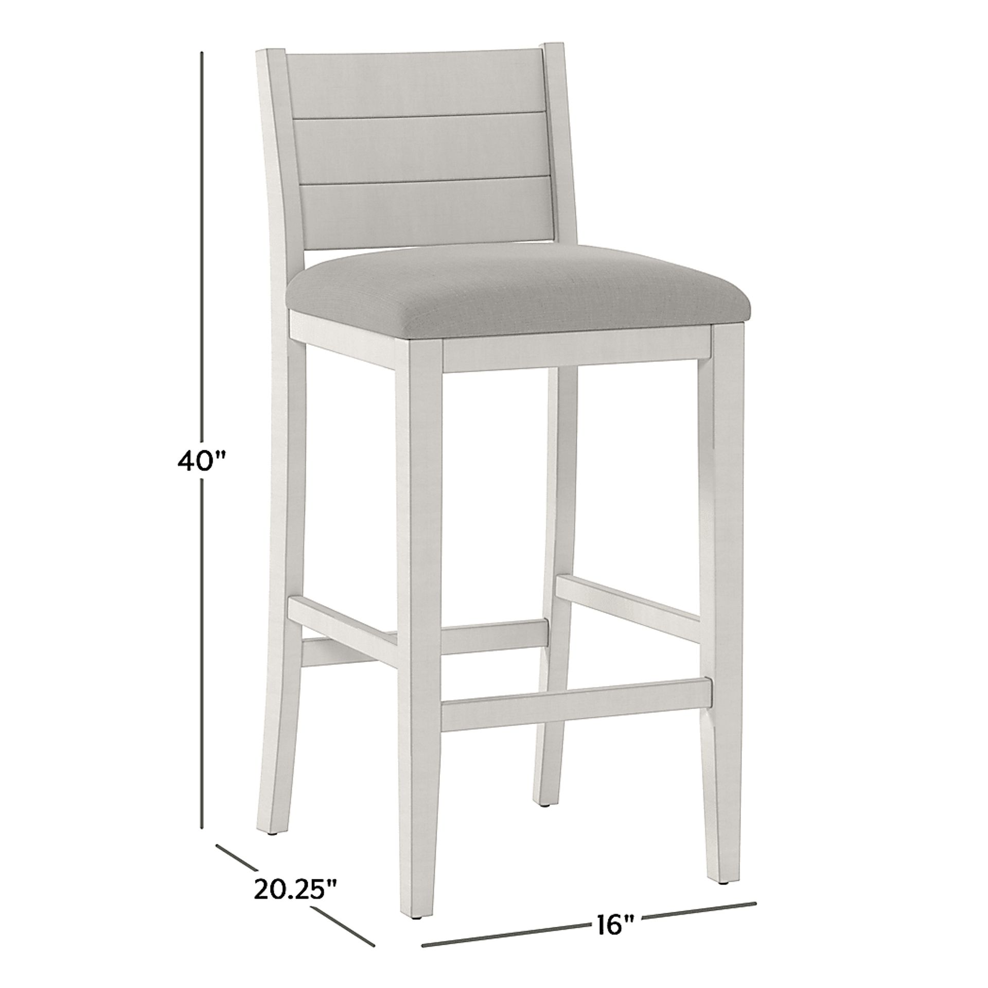 Frailey White Barstool - Image 11
