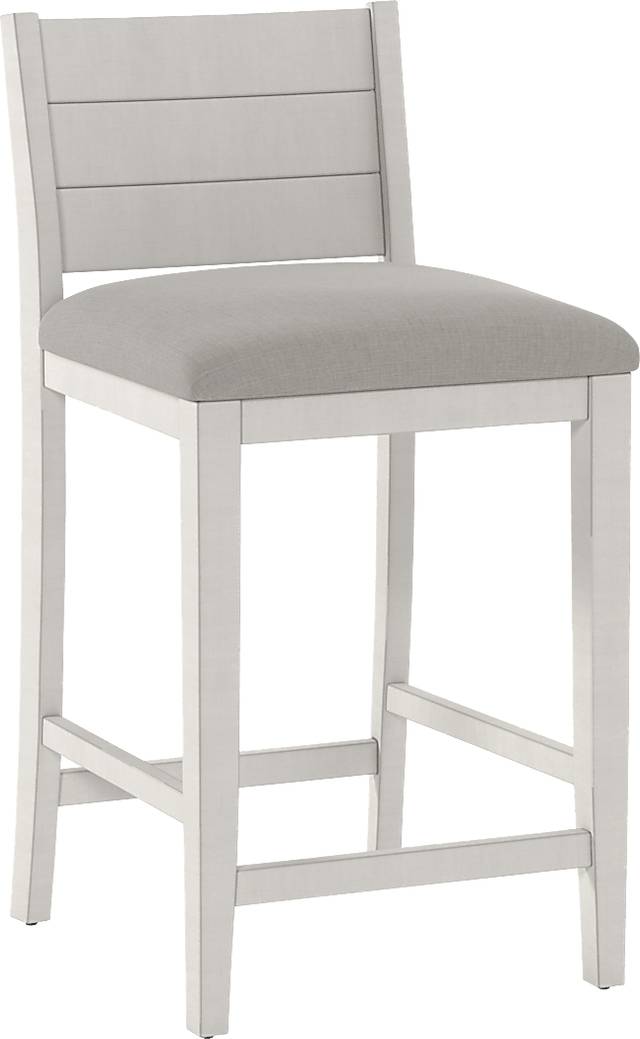 Frailey White Counter Height Stool - Thumbnail - Image 1