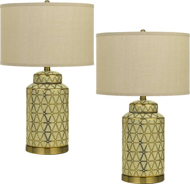 Fraley Fields Gold Lamp, Set of 2 - Thumbnail - Image 1