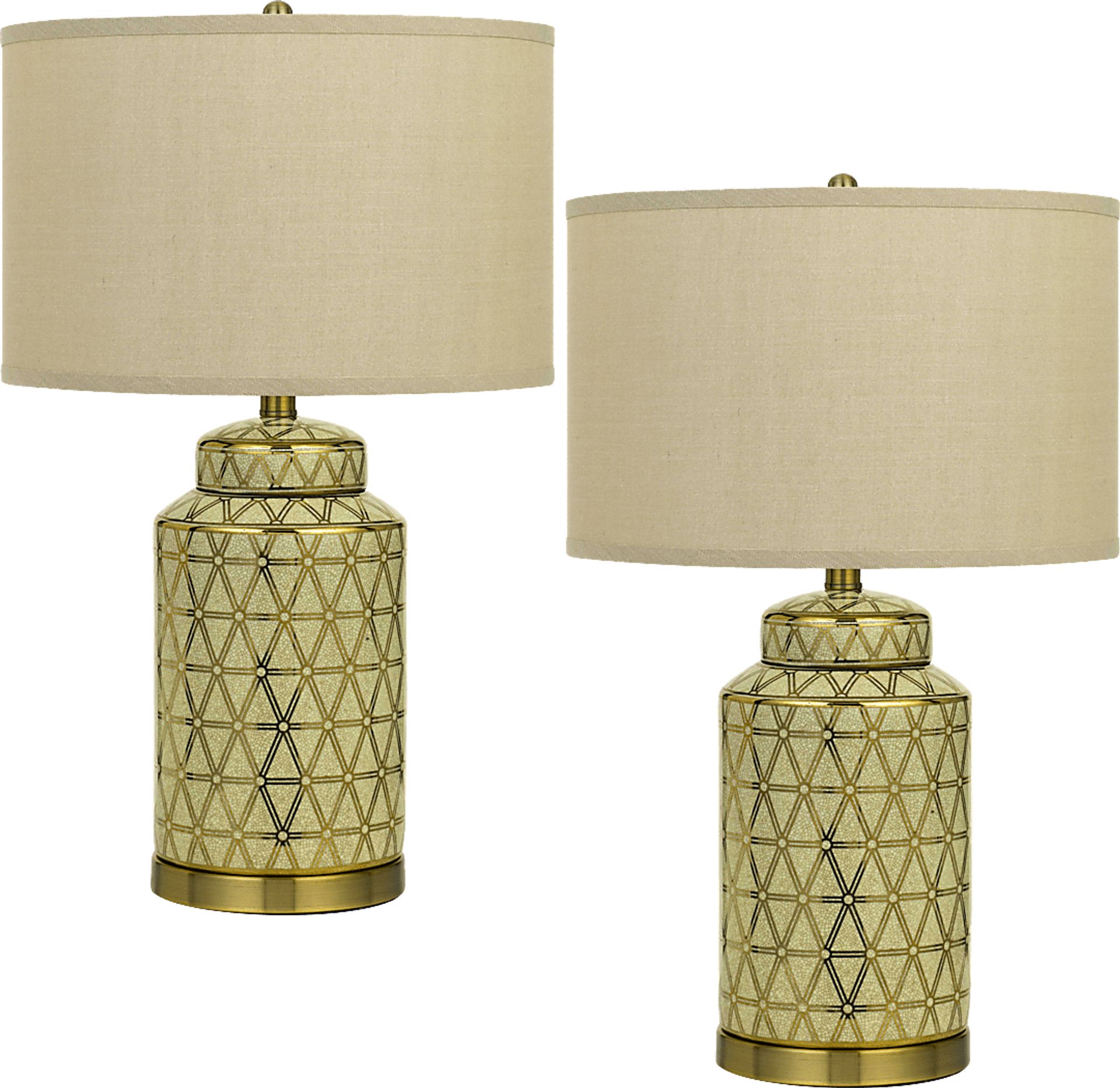 Fraley Fields Gold Lamp, Set of 2 - Image 1